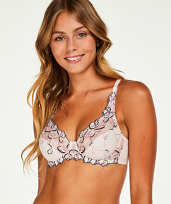 Niet voorgevormde beugel bh Diva, Roze