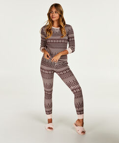 Cadeauset Lange Pyjama Set, Huidskleur