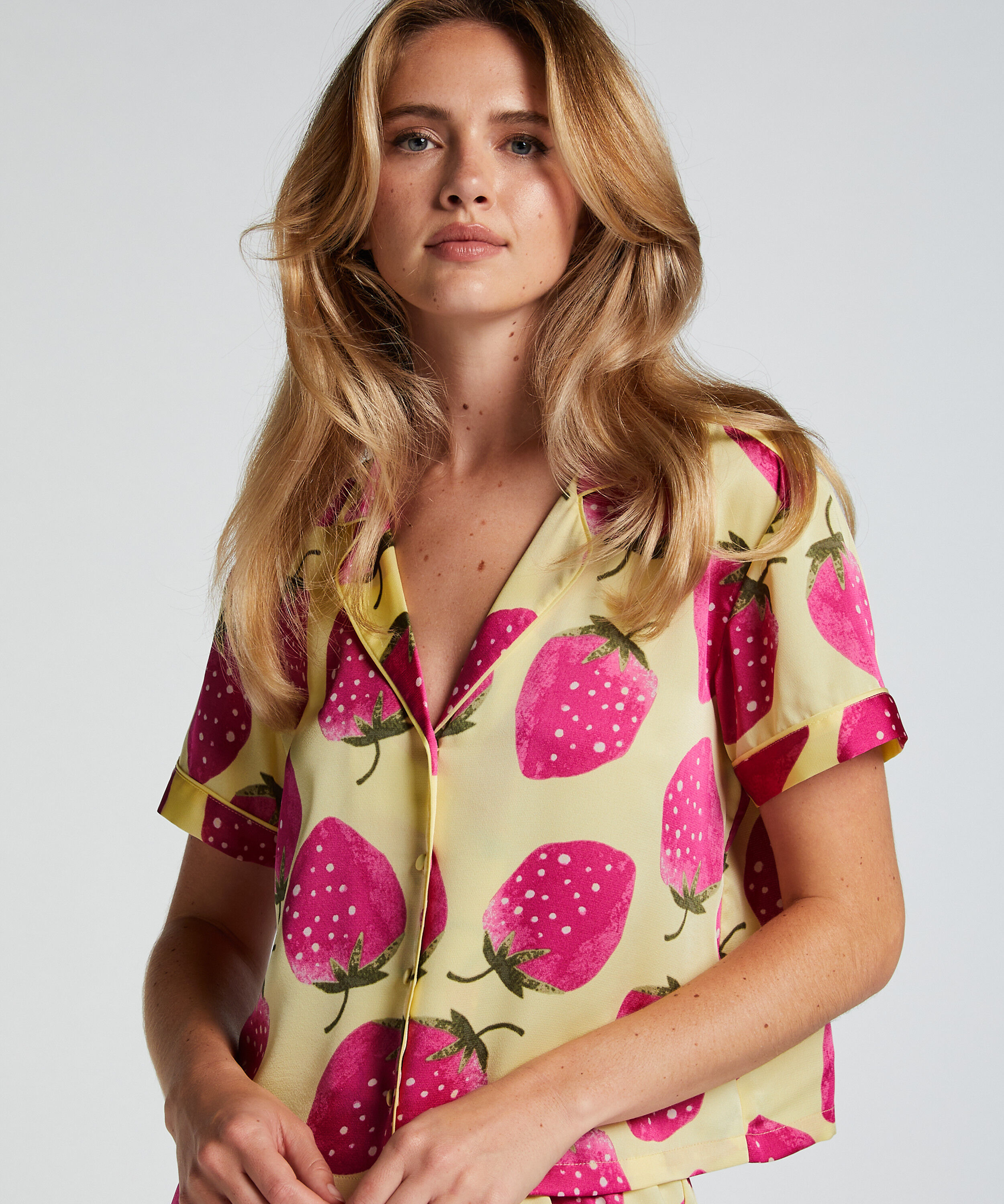 Jacket Satin, Geel