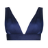 Triangel bikinitop Luxe, Blauw