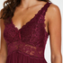 Slipdress Modal lace, Paars