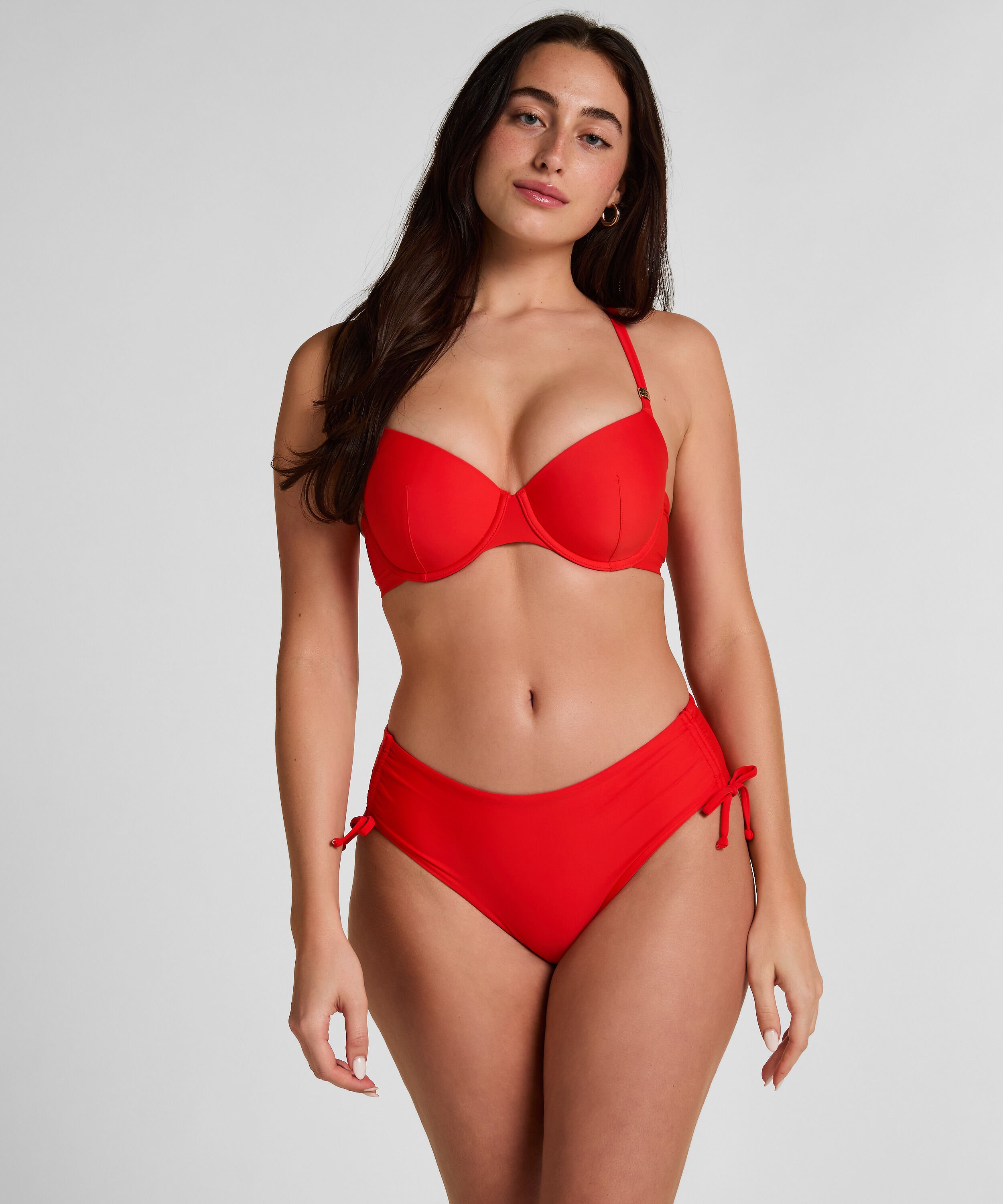 Midi Bikinibroekje Luxe, Rood