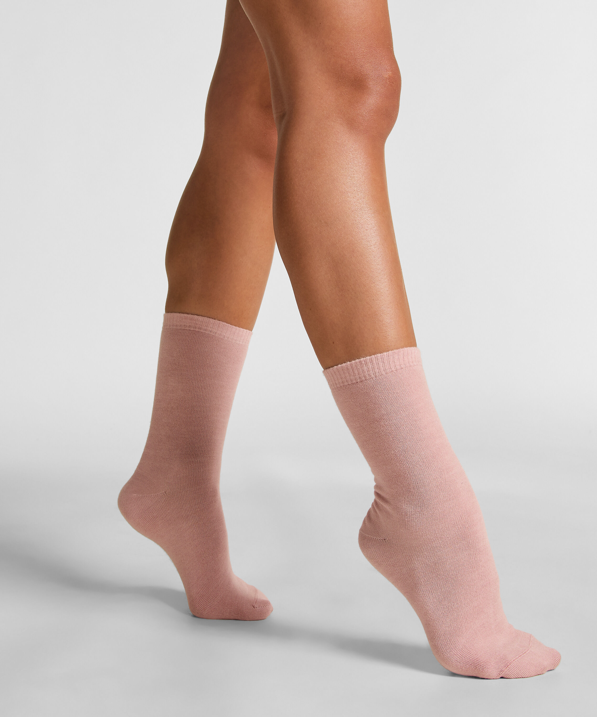 Halfhoge sokken van modal, Roze