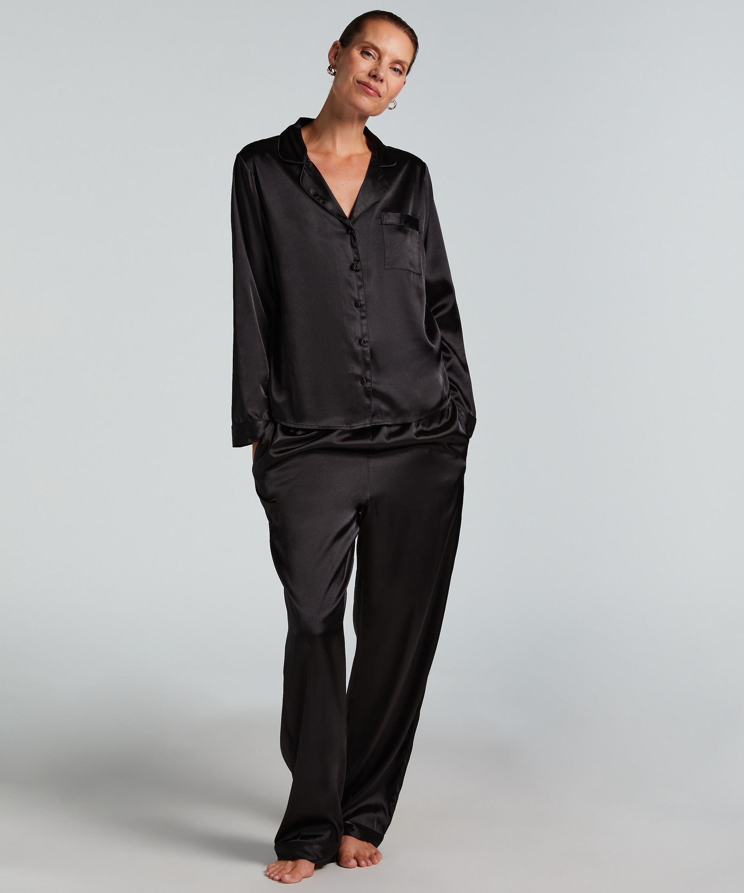 Jacket lange mouwen Satijn