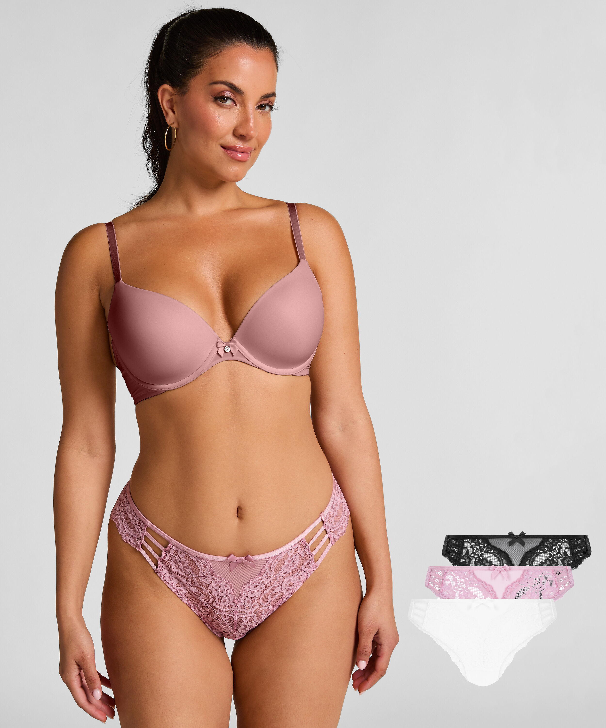 3-pack Belle Brazilian, Roze