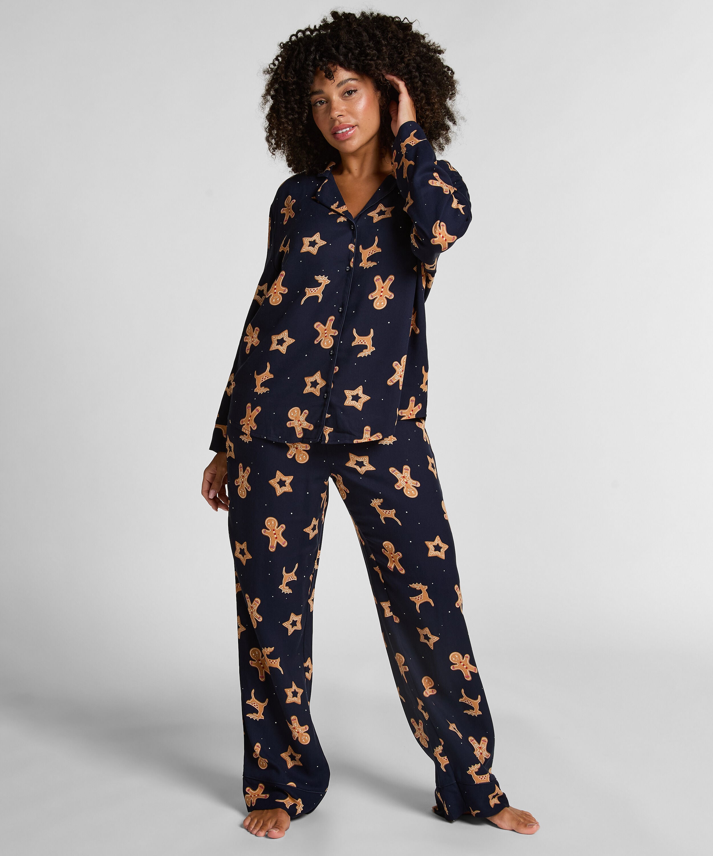 Pyjamaset Gingerbread, Blauw Pyjamaset Gingerbread, Blauw