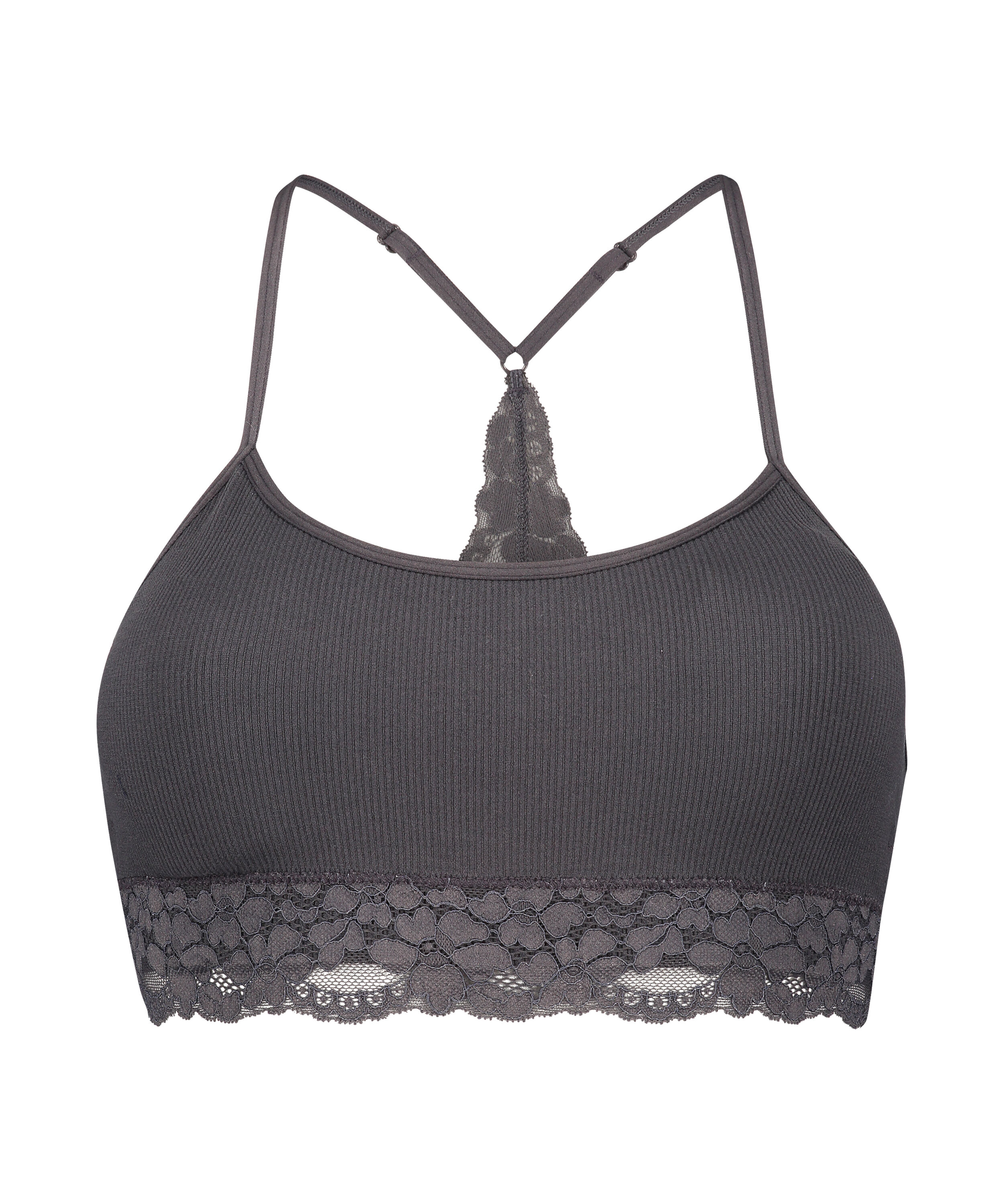 Naadloze bralette Lottie, Grijs