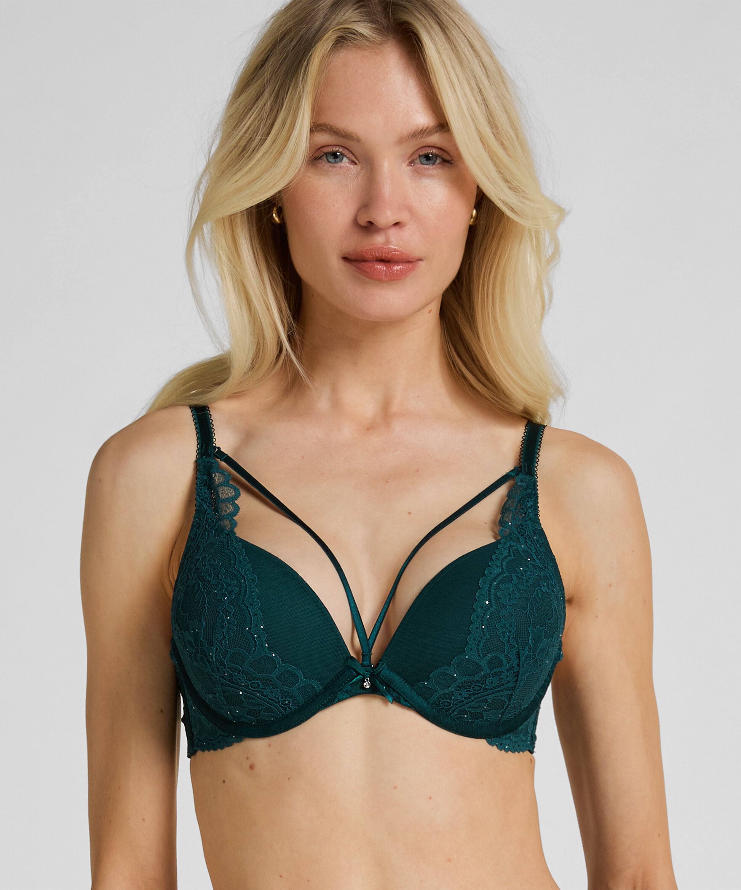 Voorgevormde push-up beugel bh Isadora, Groen Voorgevormde push-up beugel bh Isadora, Groen