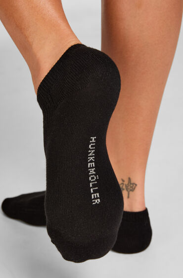 Hunkemöller 3-Pack Katoenen Sneaker Sokken Zwart