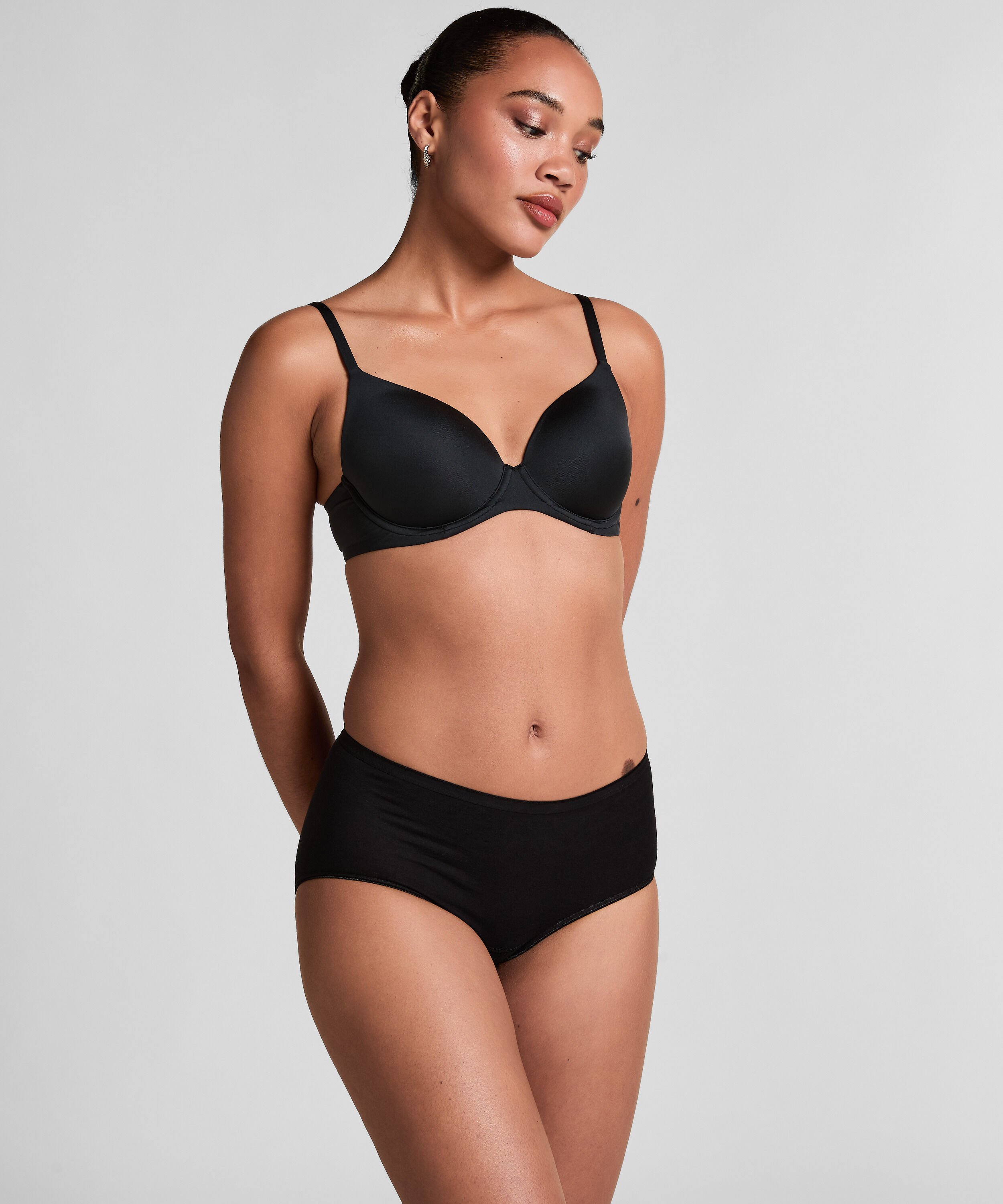 Superslip midi katoen, Zwart Superslip midi katoen, Zwart