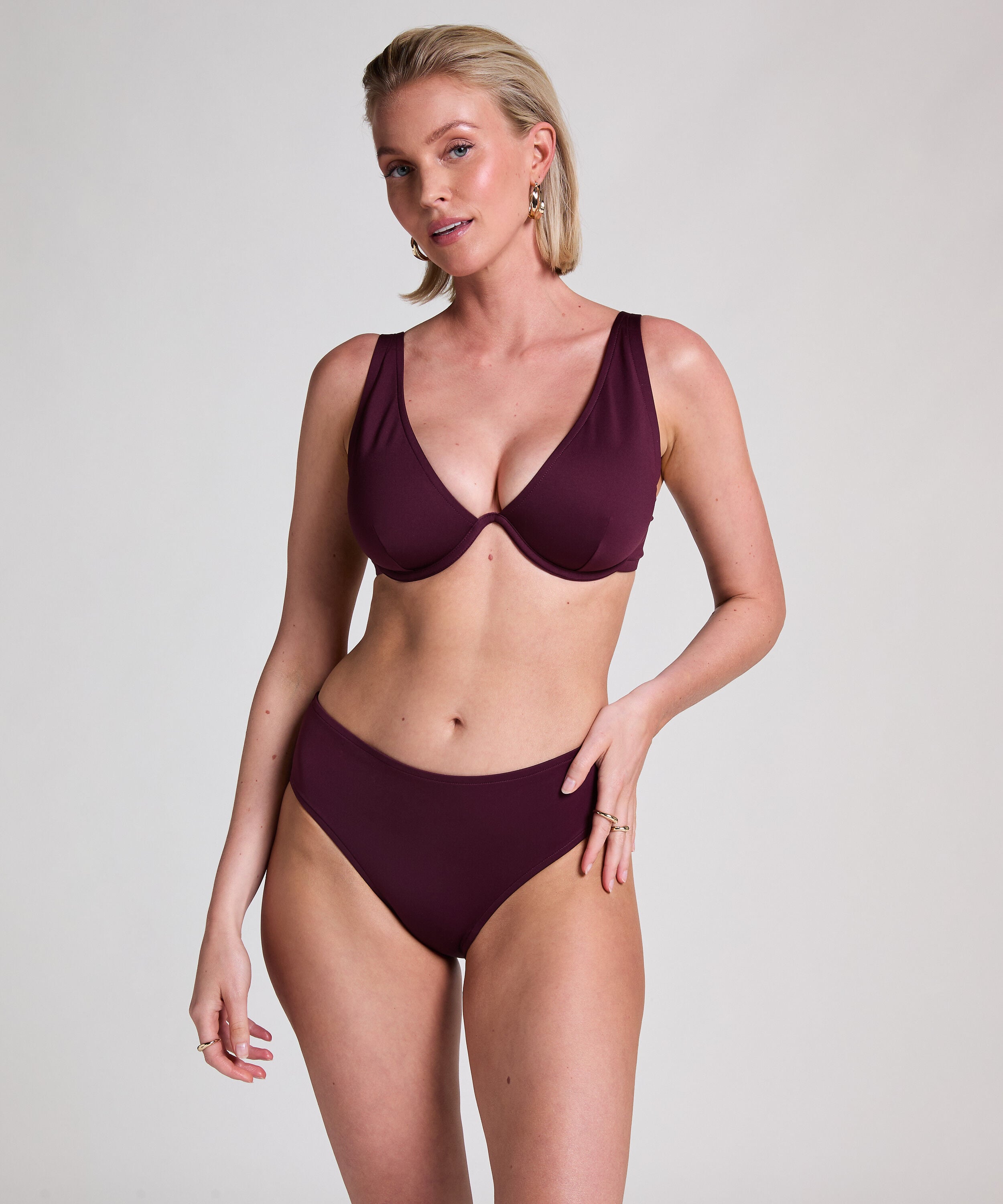 Neoprene Rio bikinibroekje, Paars