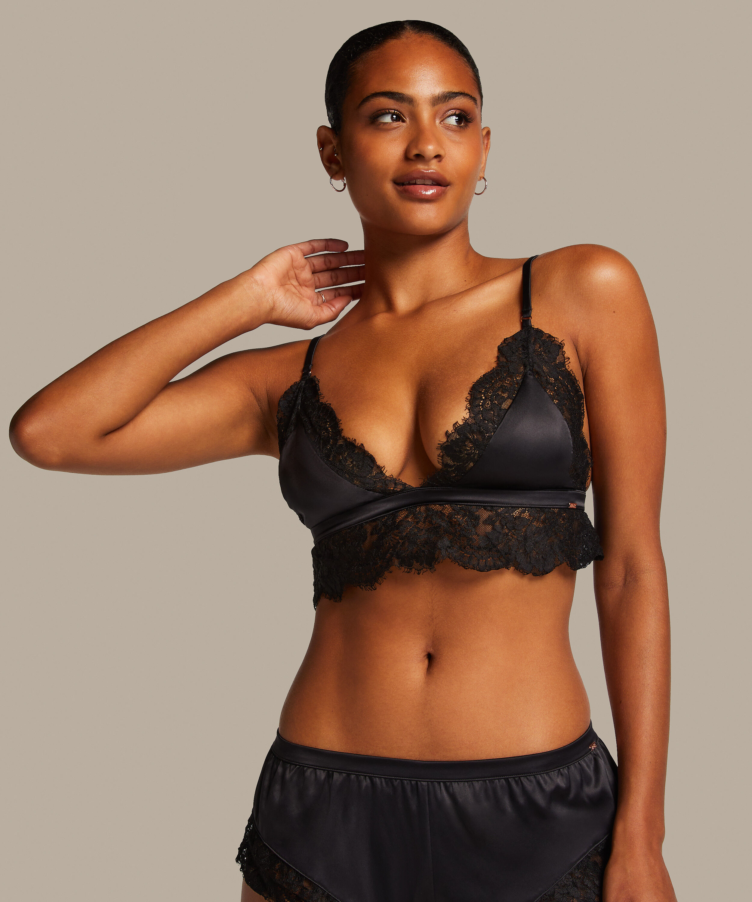 Bralette Valerie, Zwart