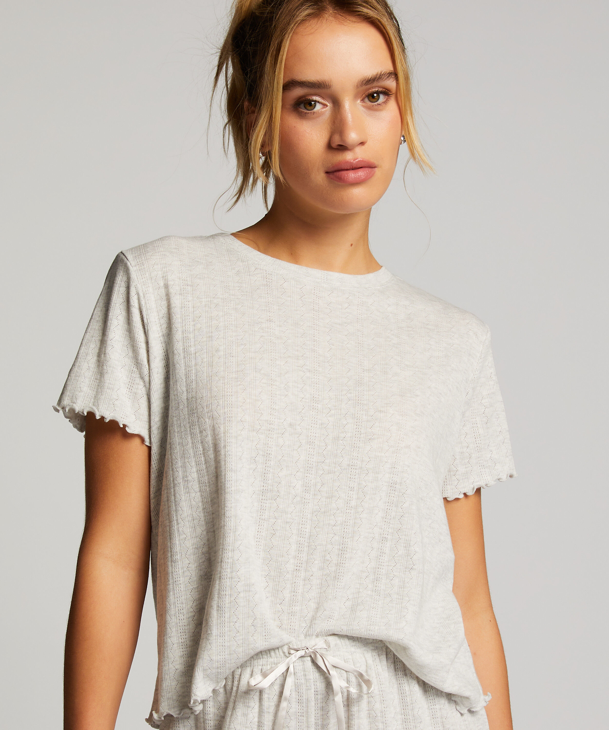 Pyjama top, Beige
