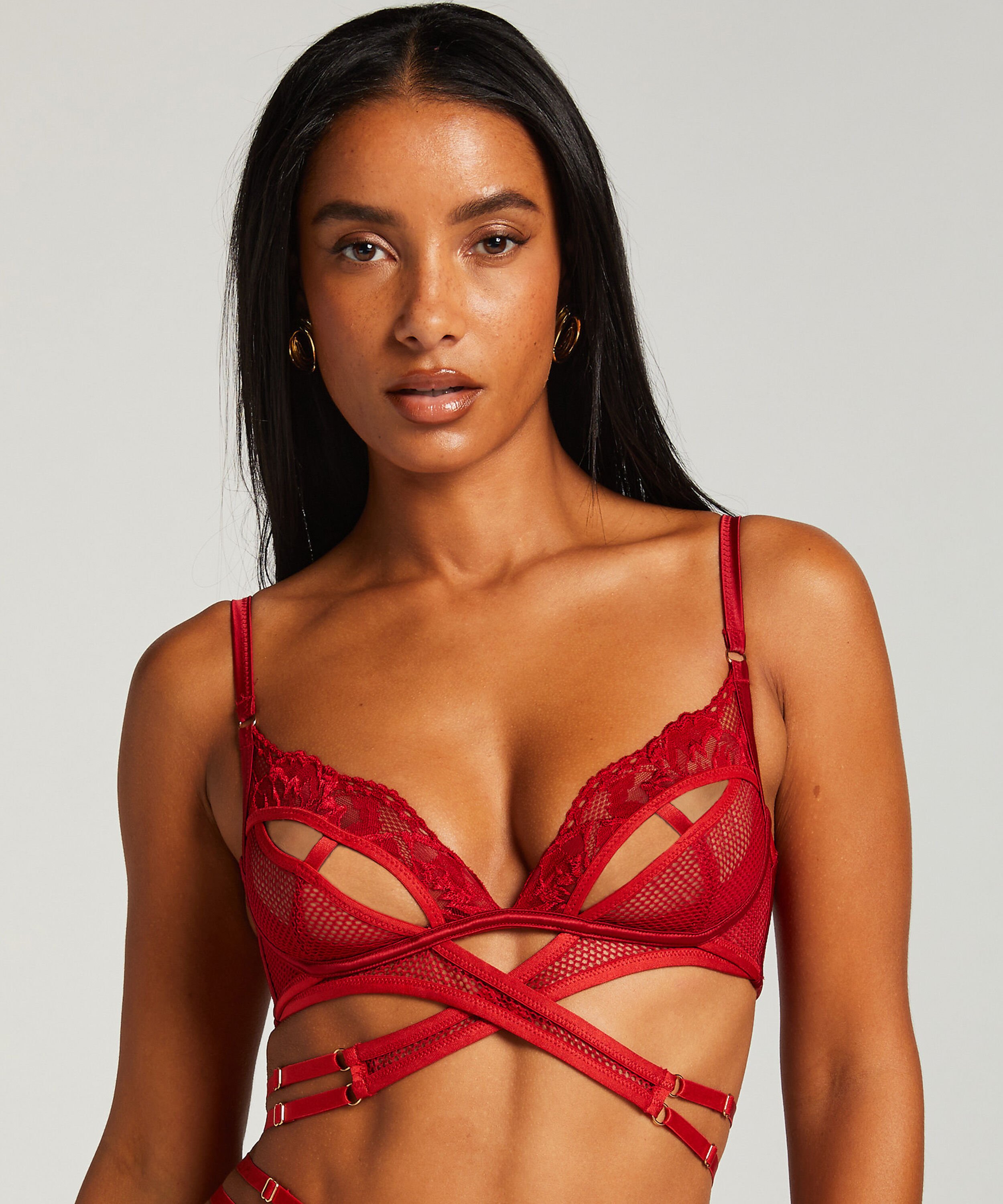 Bralette Pleasure, Rood Bralette Pleasure, Rood