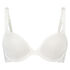 Voorgevormde beugel bh Satin fleece, Wit