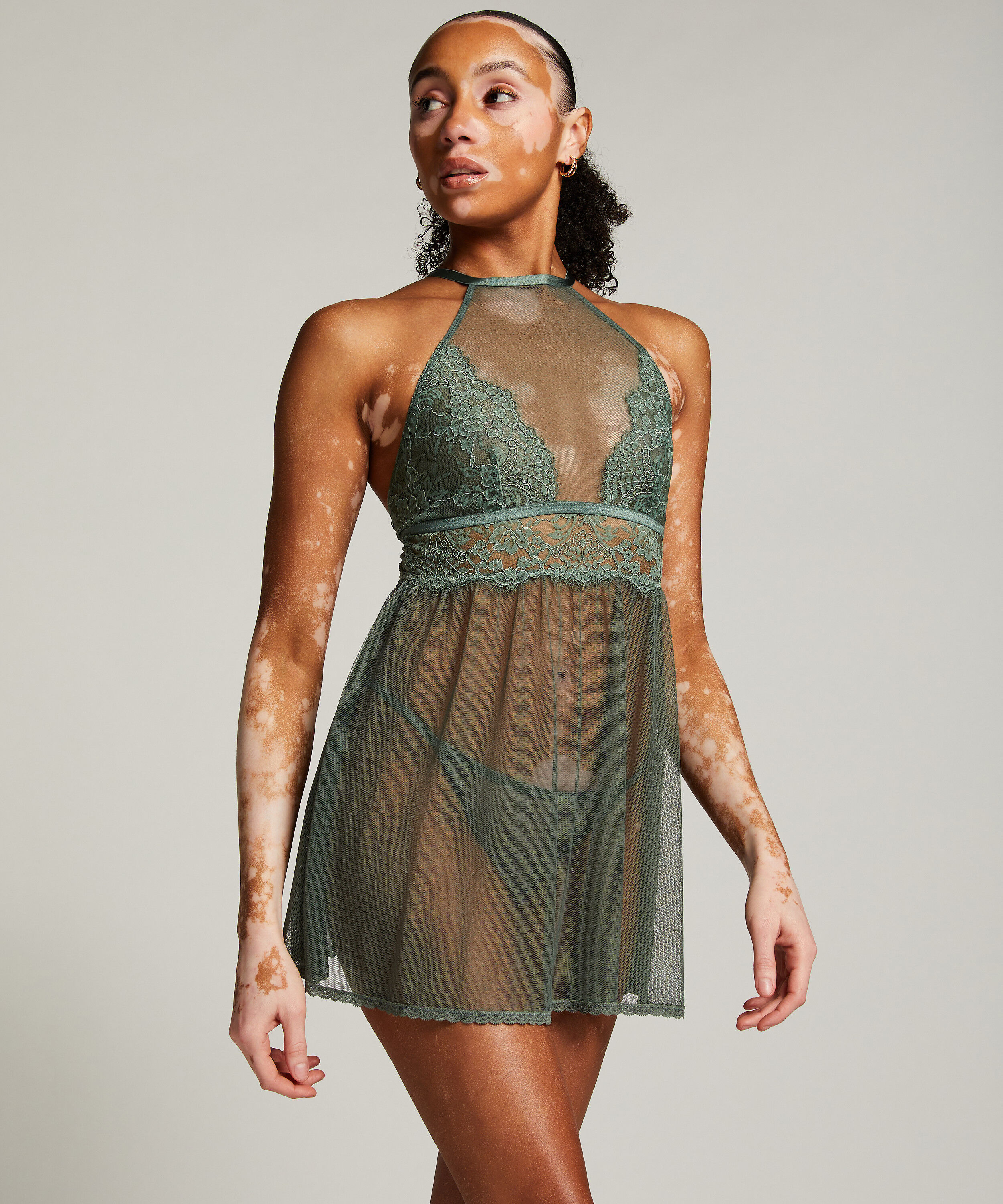 Babydoll Lace, Groen Babydoll Lace, Groen