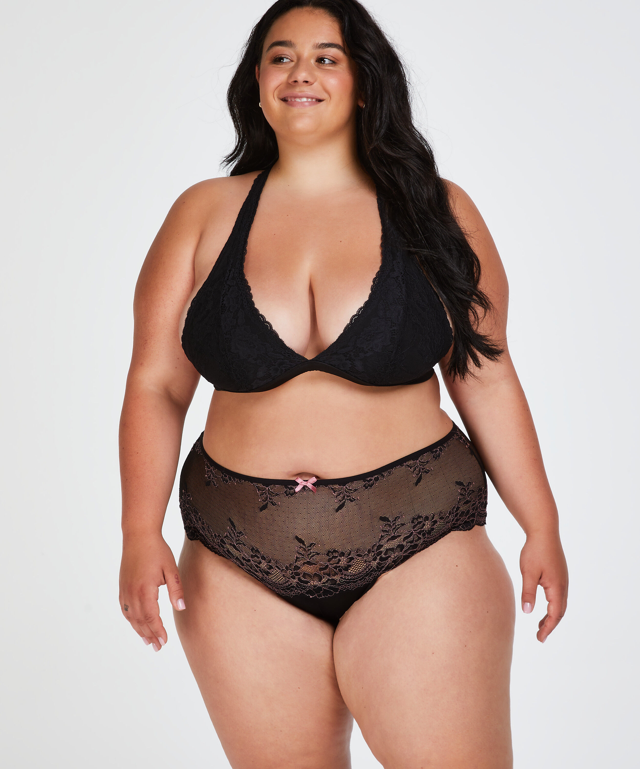 Boxerstring Doriane Curvy, Zwart