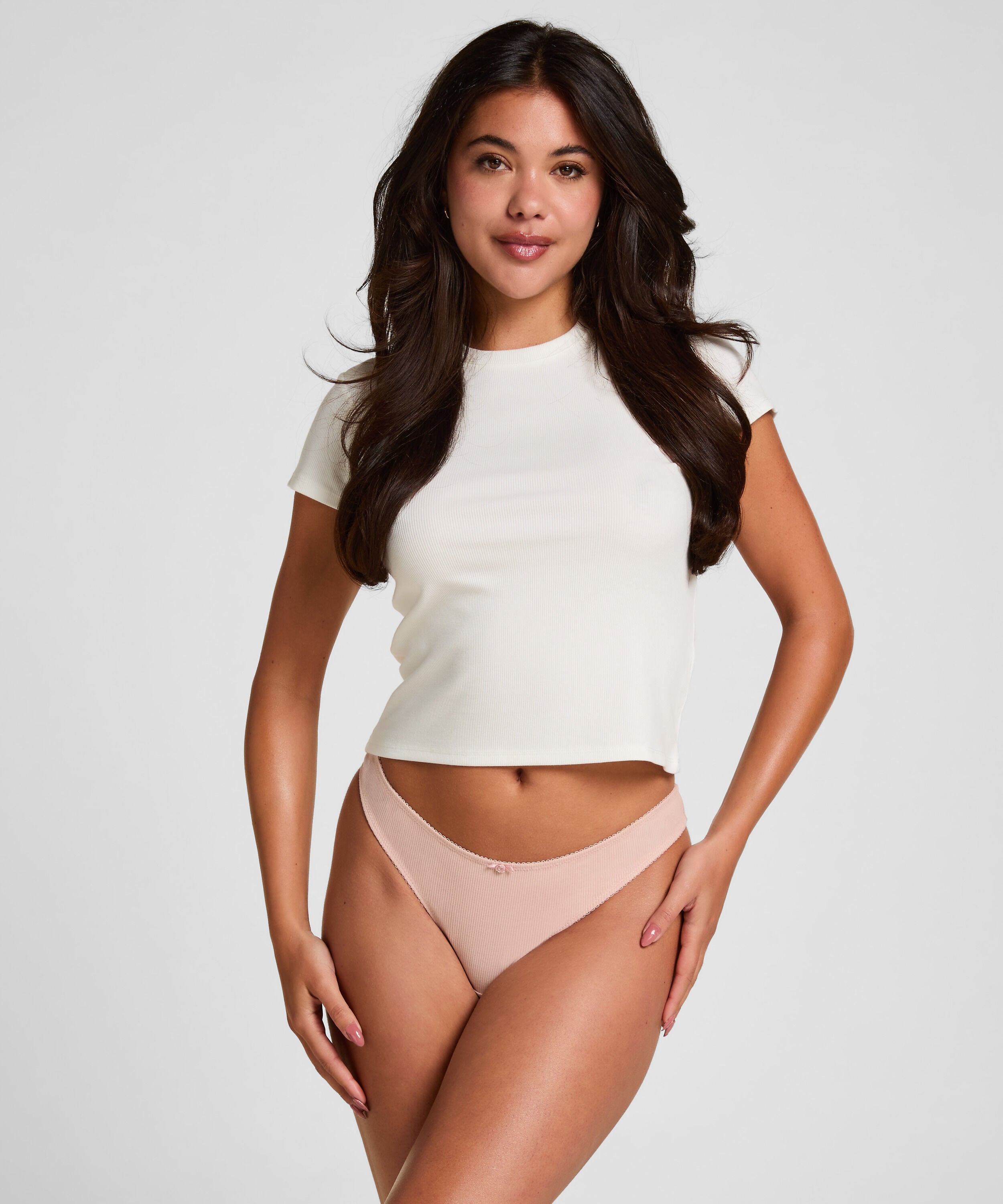 String Renee Katoen, Roze String Renee Katoen, Roze