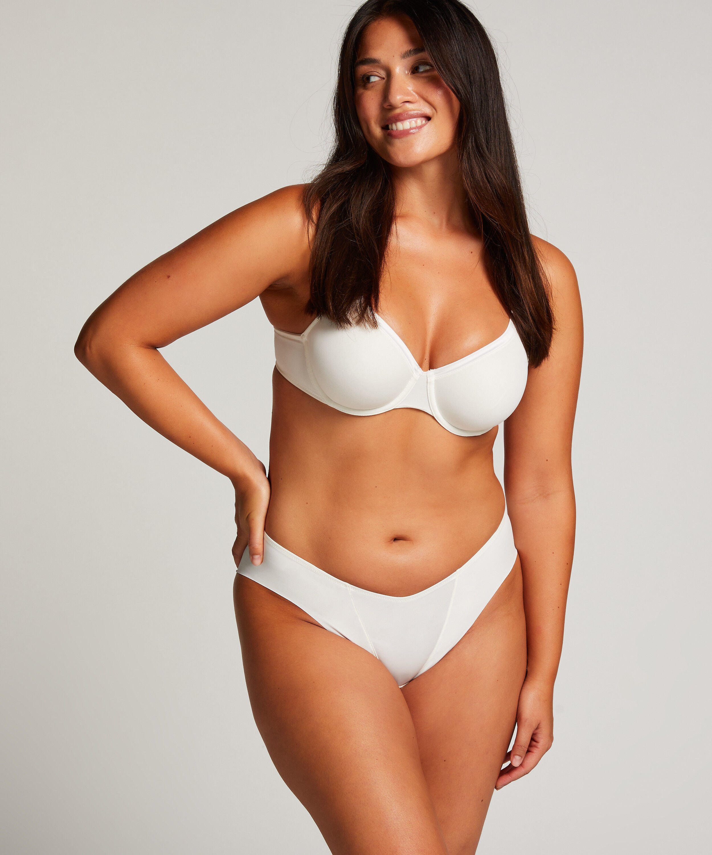 Slip Satin fleece, Wit