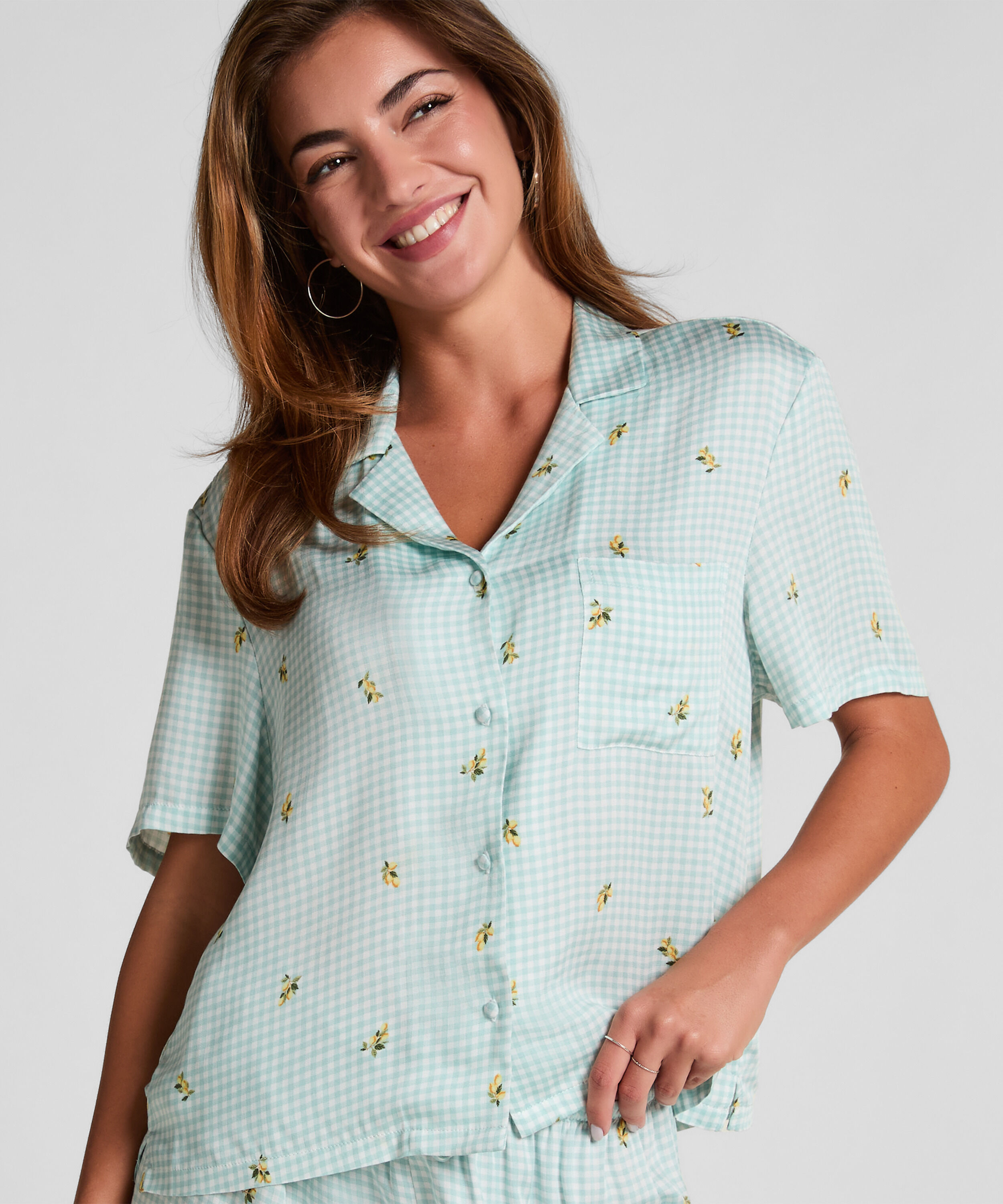 Pyjama Top, Groen Pyjama Top, Groen
