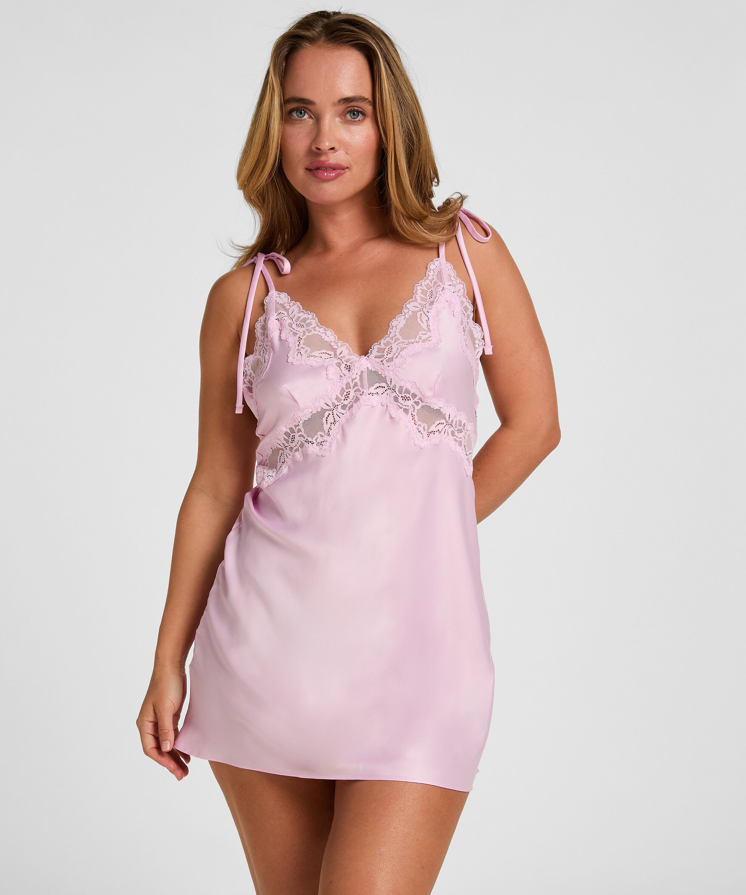 Slipdress Camelia, Roze