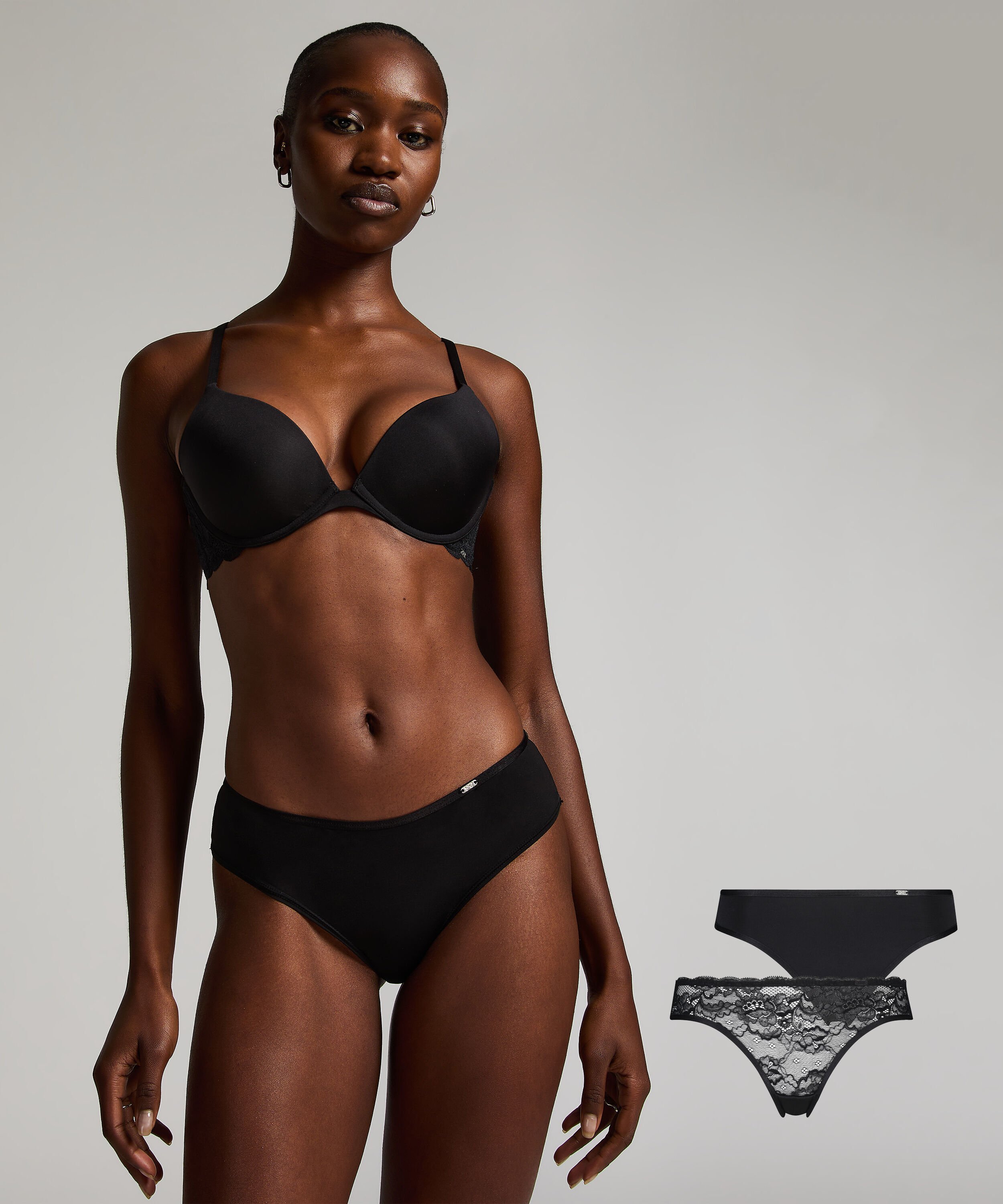 2-pack slips Angie, Zwart 2-pack slips Angie, Zwart