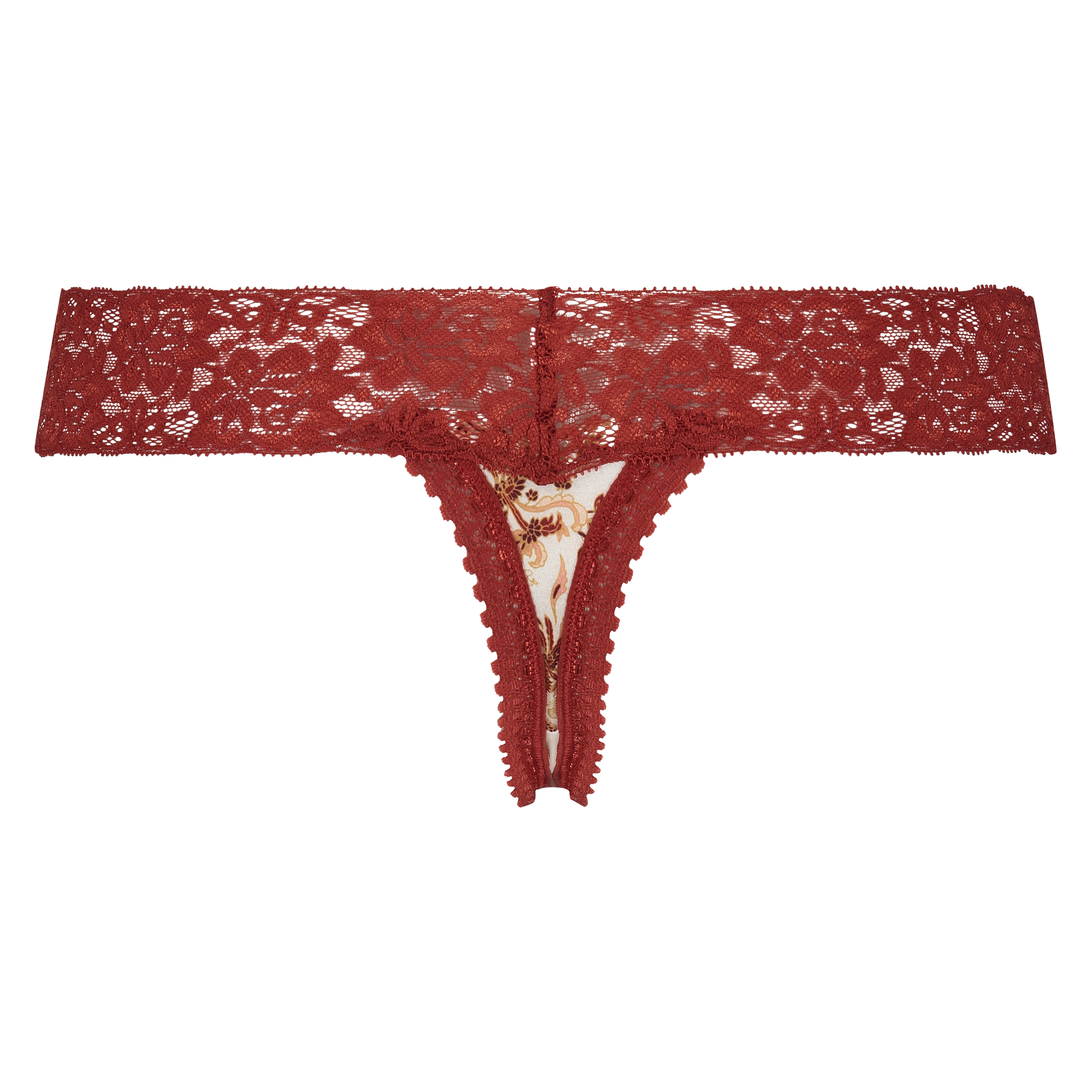 Extra lage v-string, Wit, main