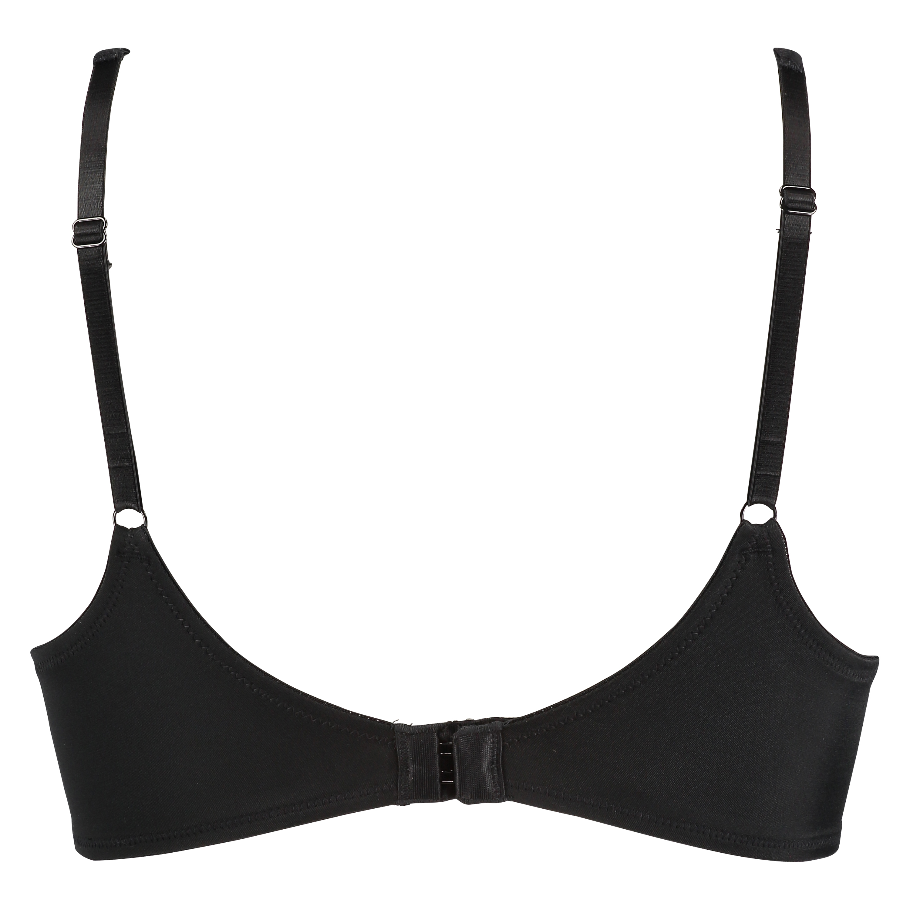 Voorgevormde beugel bh Satin fleece, Zwart, main