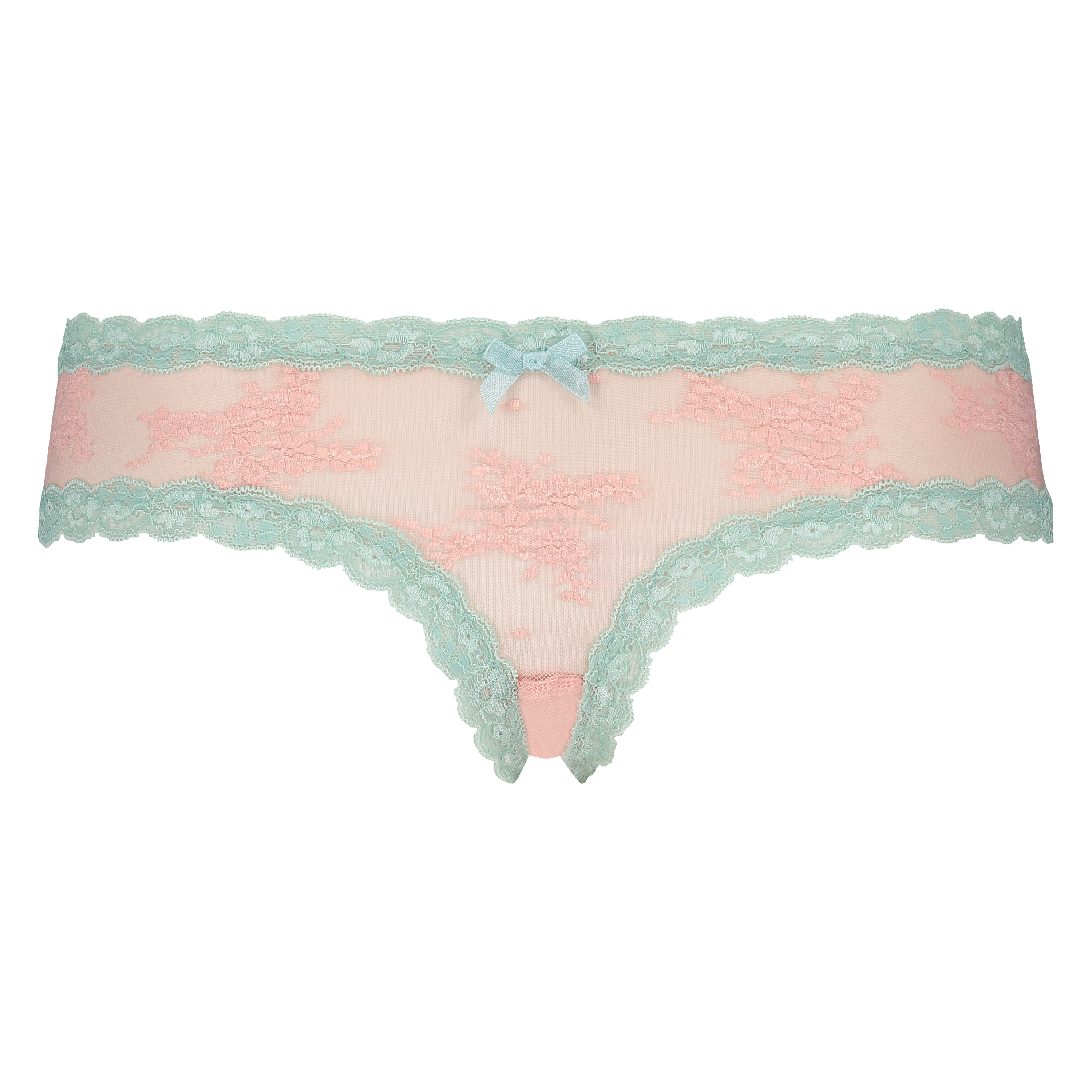Brazilian V-shape Floral Mesh, Roze, main