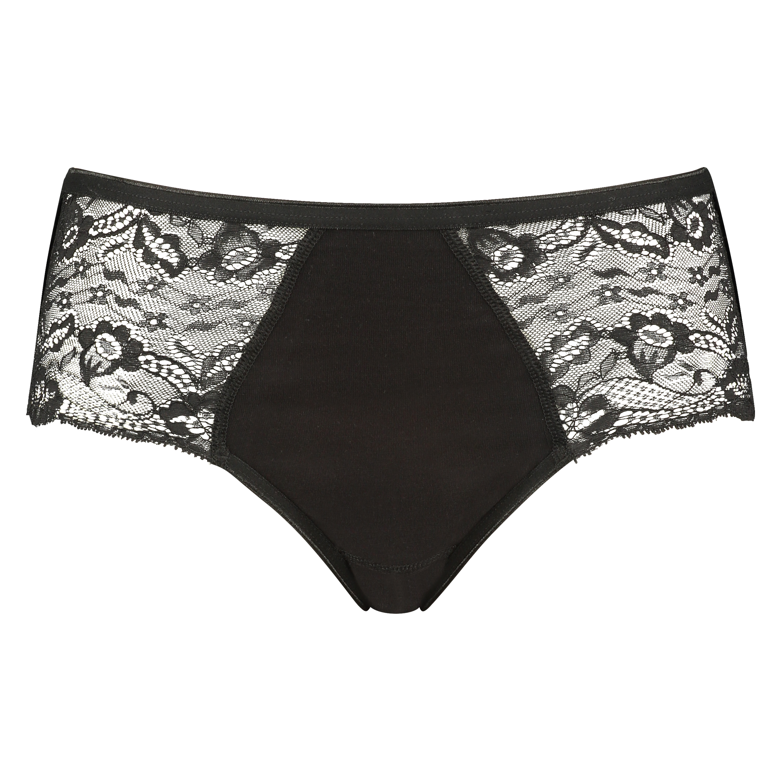 Superslip Lace Midi, Zwart, main