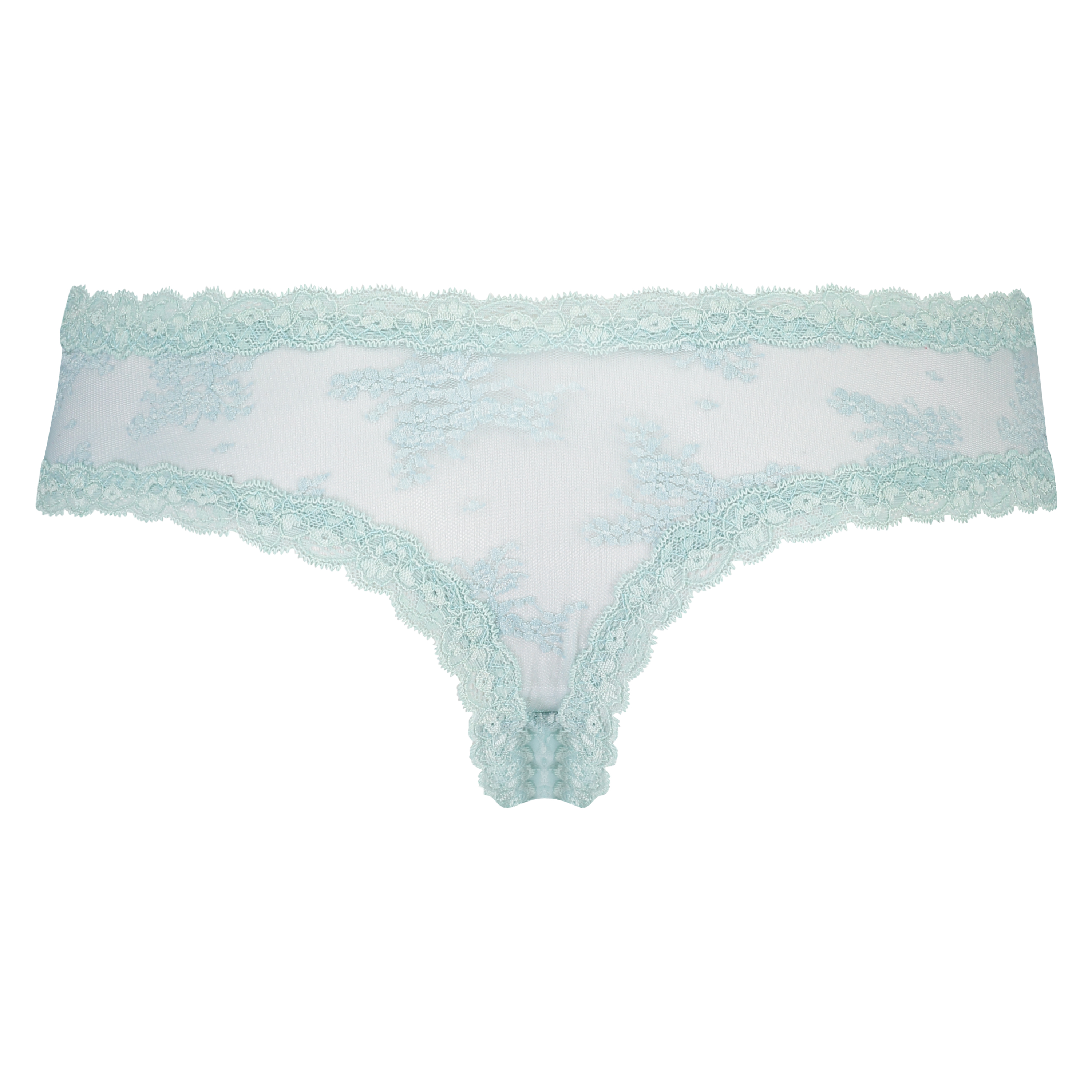 Brazilian V-shape Floral Mesh, Wit, main