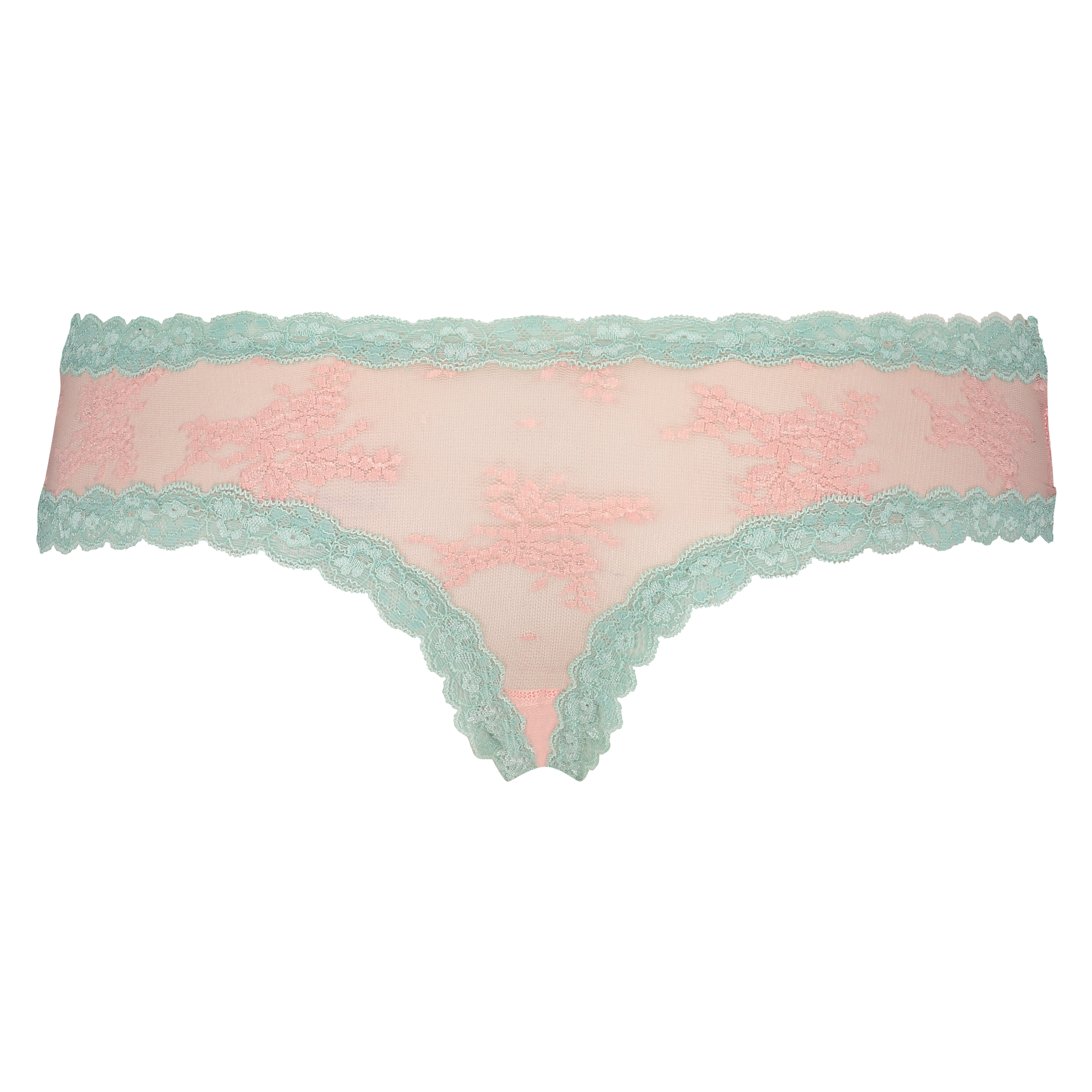 Brazilian V-shape Floral Mesh, Roze, main