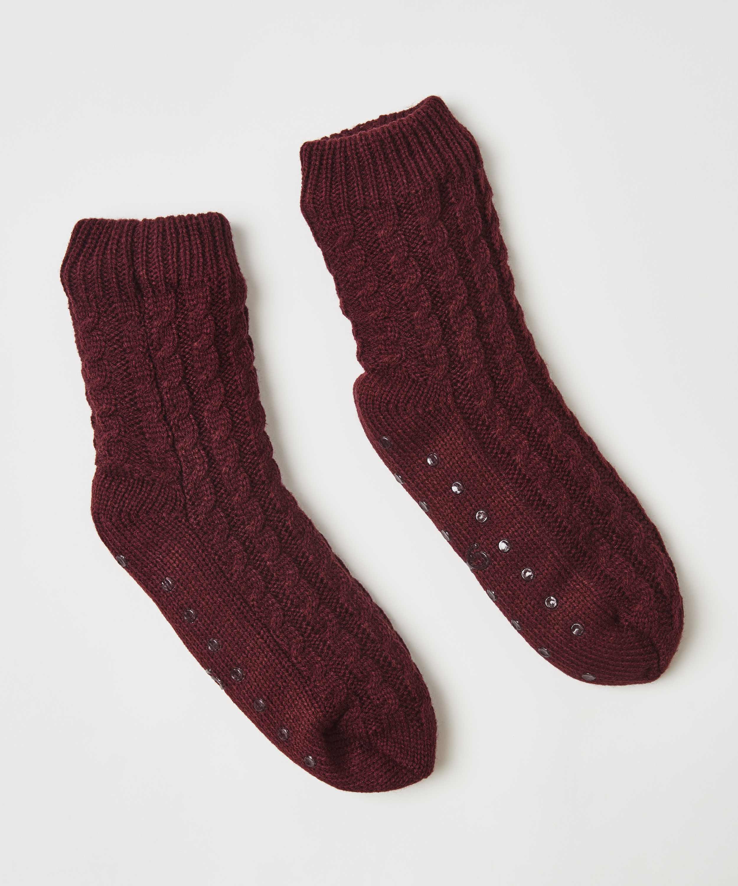 Slof Sokken Knit, Rood, main