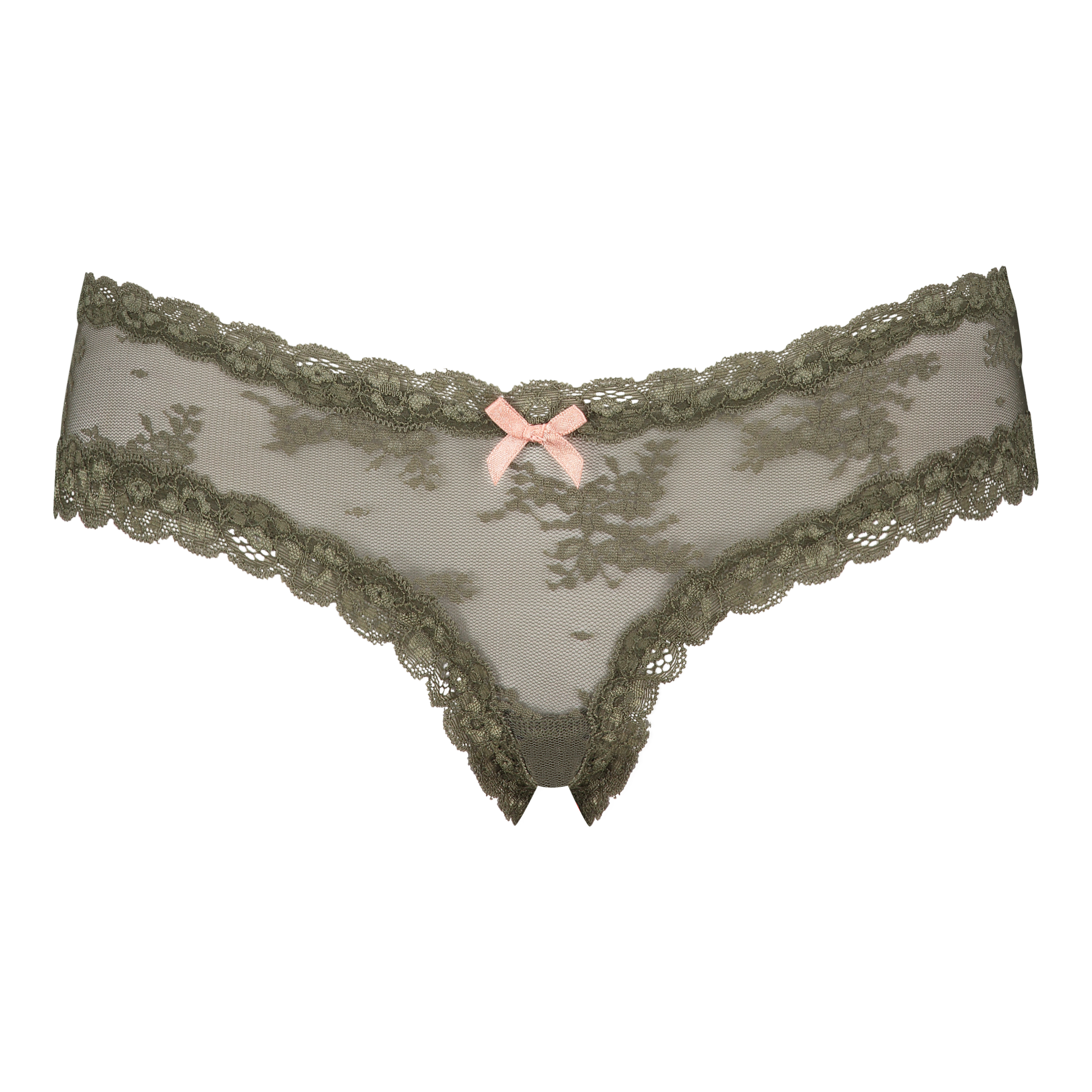 Brazilian V-shape Floral Mesh, Groen, main