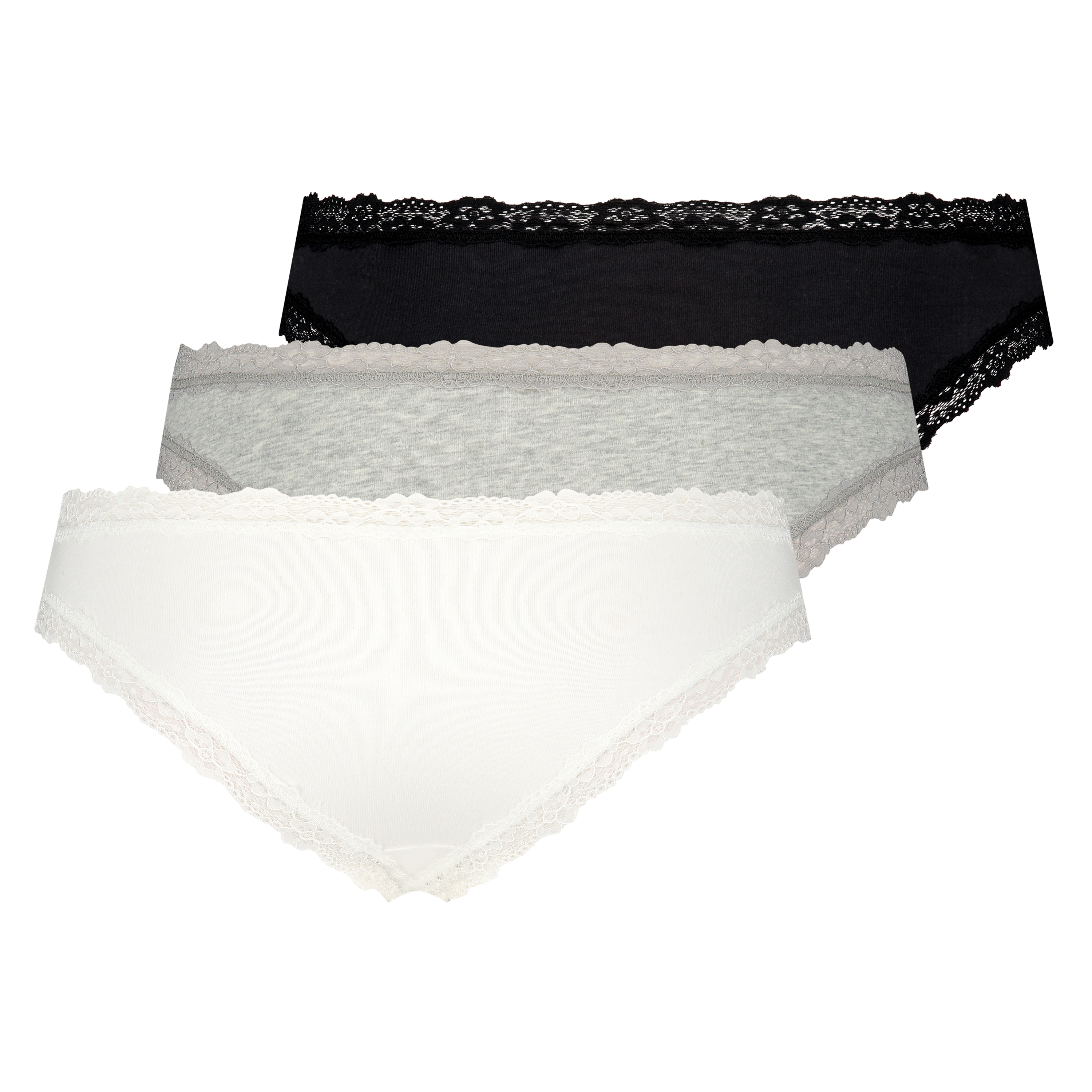 3 paar brazilian katoen, Zwart, main